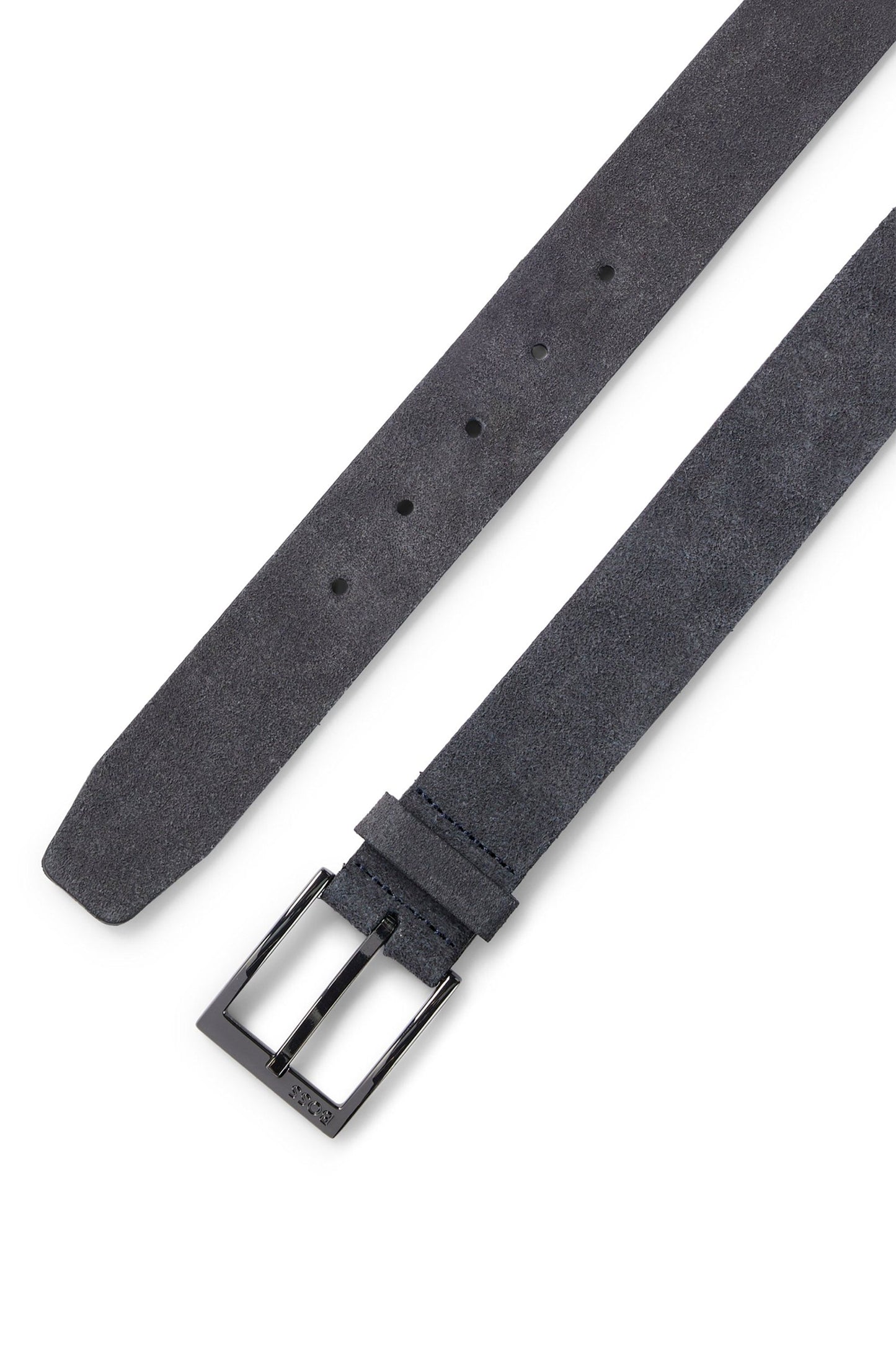 Boss Black Elloy Leather Belt Dark Blue