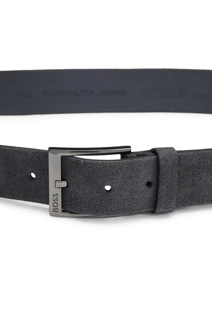 Boss Black Elloy Leather Belt Dark Blue