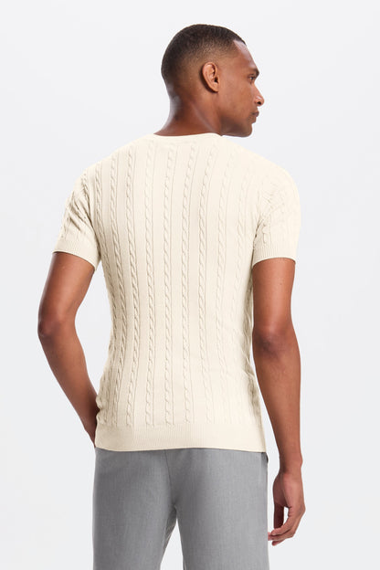THE CABLE SHORT SLEEVE T-SHIRT